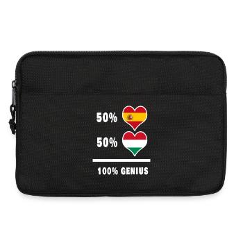 Hungary and Spain genius gift - Laptop bag 13" - black - Front