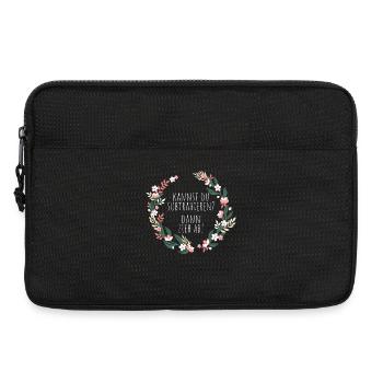 Kannst Du Subtrahieren Dann Zieh Ab Mathelehrer - Laptoptasche 13" - Schwarz - Vorne