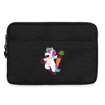 Einhorn Karotte - Laptoptasche 13" - Schwarz - Vorne