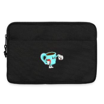 Kaffee Tasse - Laptoptasche 13" - Schwarz - Vorne