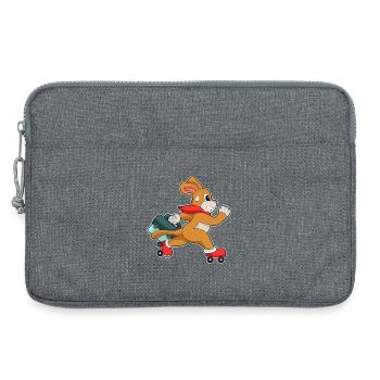 Patins à roulettes pour chiens - Sacoche pour ordinateur portable 13 pouces - gris chiné - Devant