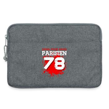 Sang Pour Sang Parisien - 78 - Sacoche pour ordinateur portable 13 pouces - gris chiné - Devant