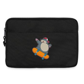Mole Skater Skateboard - Laptop bag 13" - black - Front