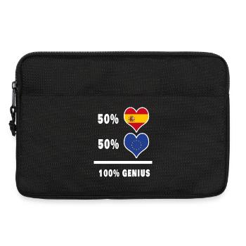 Europa und Spanien genial / Geschenk - Laptoptasche 13" - Schwarz - Vorne