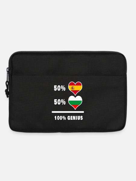 Bulgarien und Spanien genial / Geschenk - Laptoptasche 13" - Schwarz
