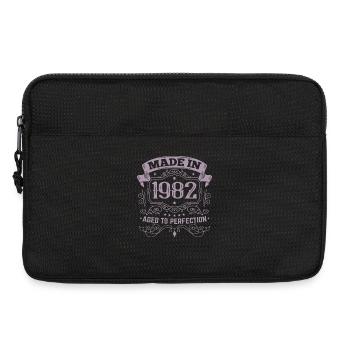 Fabriqué en millésime anniversaire 1982 - Sacoche pour ordinateur portable 13 pouces - noir - Devant