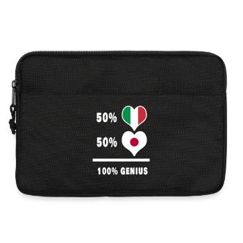 Italy and Japan genius / gift - Laptop bag 13" - black - Front
