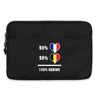 La France et la Belgique génie / cadeau - Sacoche pour ordinateur portable 13 pouces - noir - Devant