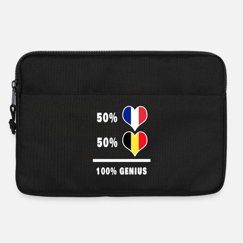 Frankreich und Belgien Genial / Geschenk - Laptoptasche 13" - Schwarz