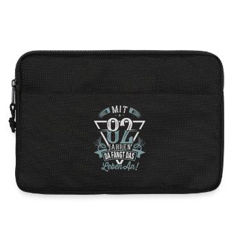 82. Geburtstag Da Fängt Das Leben An - Laptoptasche 13" - Schwarz - Vorne