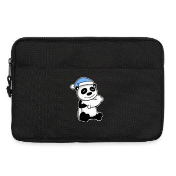 Panda Baby - Laptoptasche 13" - Schwarz - Vorne