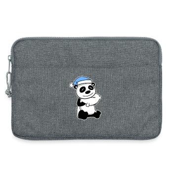 Panda Bébé - Sacoche pour ordinateur portable 13 pouces - gris chiné - Devant