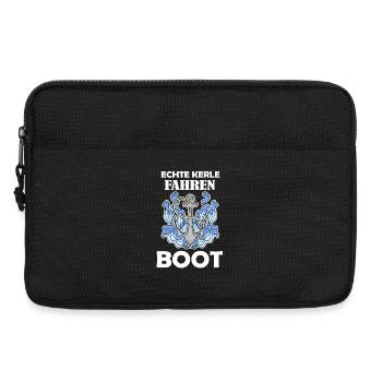 Motorboot Kapitän Bootsführerschein - Laptoptasche 13" - Schwarz - Vorne
