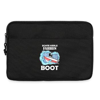 Boote Motorboot Kapitän Boot Seefahrt Geschenk - Laptoptasche 13" - Schwarz - Vorne