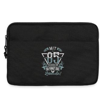 85. Geburtstag Da Fängt Das Leben An - Laptoptasche 13" - Schwarz - Vorne