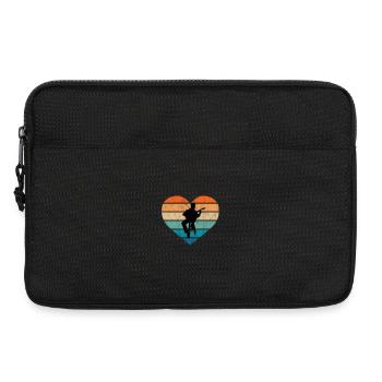 I love guitarists with acoustic guitar - Laptop bag 13" - black - Front