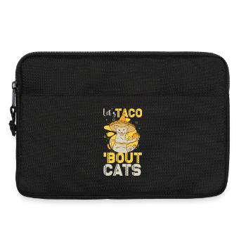 Let's Taco Bout Cats Catlover - Laptoptasche 13" - Schwarz - Vorne