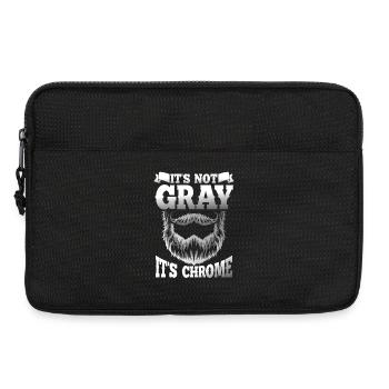 It s not gray it s chrome - Laptoptasche 13" - Schwarz - Vorne