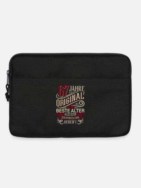 67. Geburtstag Vintage Retro - Laptoptasche 13" - Schwarz