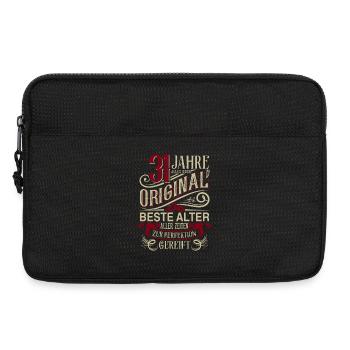31. Geburtstag Vintage Retro - Laptoptasche 13" - Schwarz - Vorne