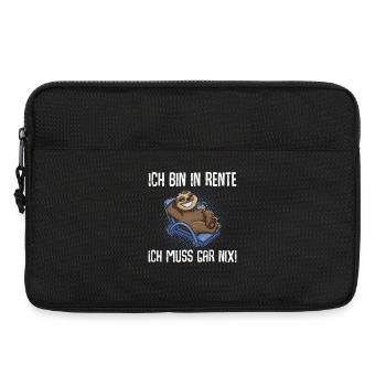 Rentner - Laptoptasche 13" - Schwarz - Vorne