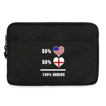 Angleterre et USA Genius / cadeau - Sacoche pour ordinateur portable 13 pouces - noir - Devant