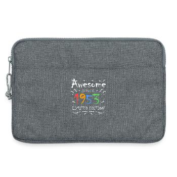 1953 - Born 1953 - Fantastic since 1953 - Laptop bag 13" - heather grey - Front