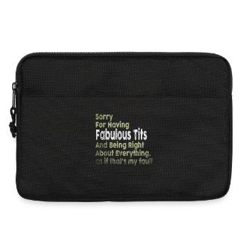 Sorry I'm fabulous - Laptop bag 13" - black - Front