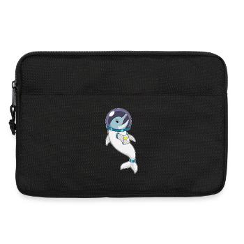 Astronaute Dolphin Space - Sacoche pour ordinateur portable 13 pouces - noir - Devant