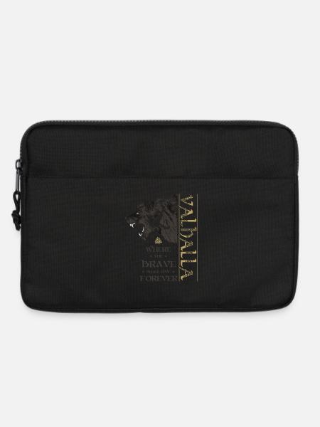 Valhalla Viking Bear Grizzly Bear Wotan Knots - Laptop bag 13" - black