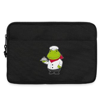 Frosch Koch Servierglocke Kochen - Laptoptasche 13" - Schwarz - Vorne