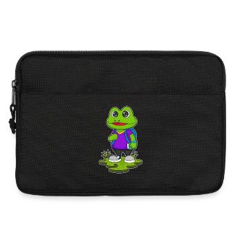 Frosch Wanderer Rucksack Wandern - Laptoptasche 13" - Schwarz - Vorne