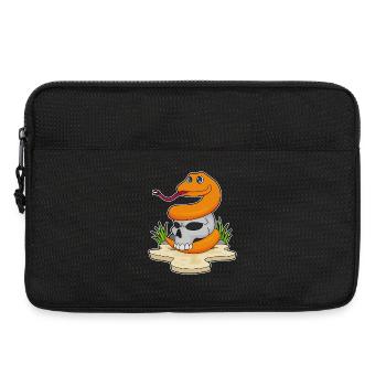 Snake Skull - Laptop bag 13" - black - Front