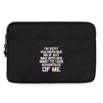 I'm Very Vulnerable RN - Laptop bag 13" - black - Front