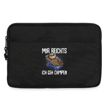 Mir Reichts Ich Geh Campen - Laptoptasche 13" - Schwarz - Vorne