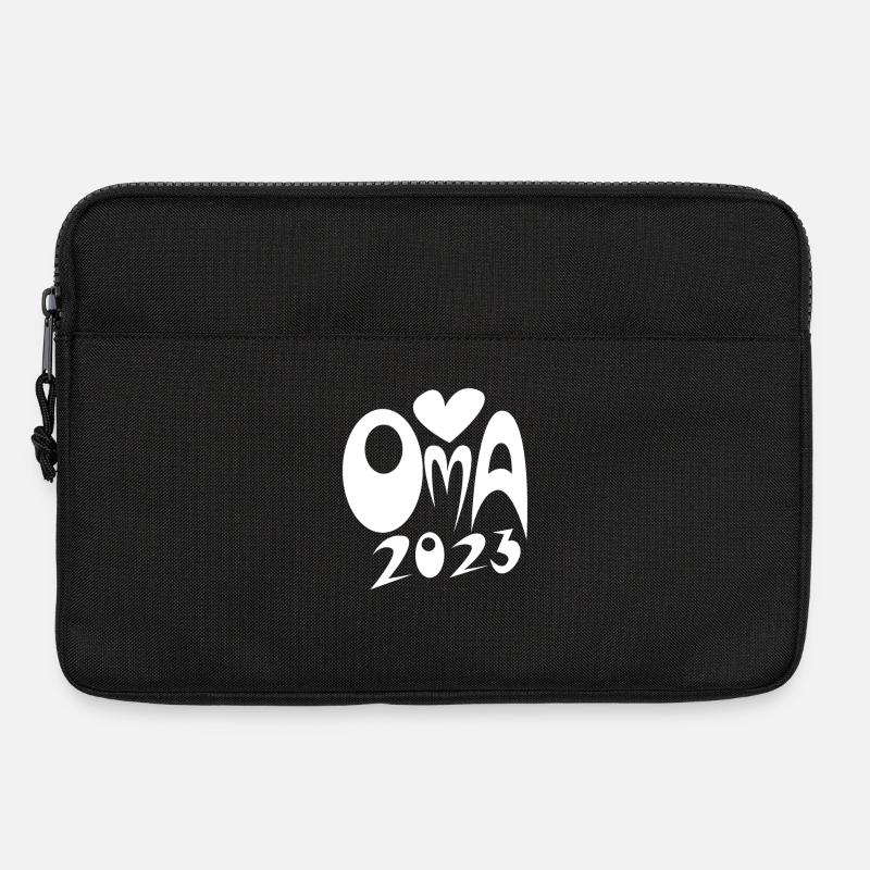 Oma 2023 - Werdende Oma 2023 Schwanger - Laptoptasche 13" - Schwarz