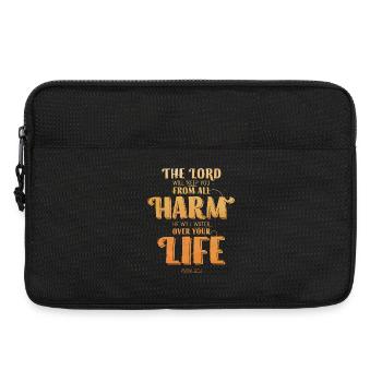 The Lord will keep you from all harm - Laptoptasche 13" - Schwarz - Vorne