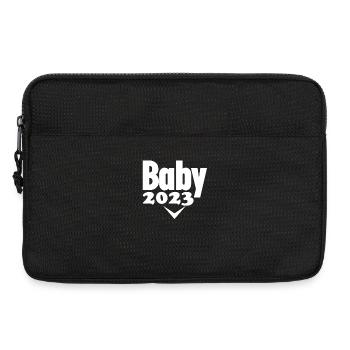 Bébé 2023 - Naissance Enceinte 2023 Grossesse - Sacoche pour ordinateur portable 13 pouces - noir - Devant