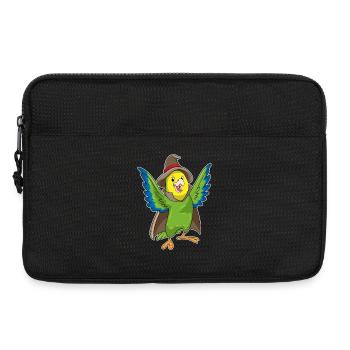 Chapeau de Sorcier Perroquet - Sacoche pour ordinateur portable 13 pouces - noir - Devant