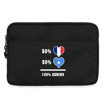 France and Somalia Genius / Gift - Laptop bag 13" - black - Front