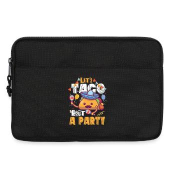 Let's Taco Bout A Party Taco Geburtstag - Laptoptasche 13" - Schwarz - Vorne