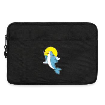 Dolphin Fitness Hoop Workout Gymnastics - Laptop bag 13" - black - Front
