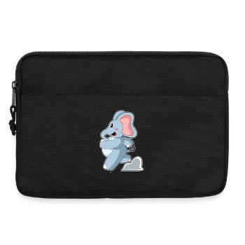 Elefant Jogger Joggen Sport - Laptoptasche 13" - Schwarz - Vorne