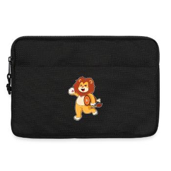 Viande de lion - Sacoche pour ordinateur portable 13 pouces - noir - Devant