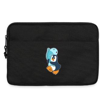 Poisson pingouin - Sacoche pour ordinateur portable 13 pouces - noir - Devant