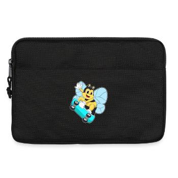 Biene Skater Skateboard - Laptoptasche 13" - Schwarz - Vorne
