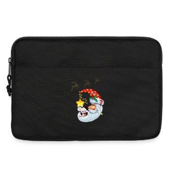 Weihnachtsmaus auf dem Mond - Laptoptasche 13" - Schwarz - Vorne