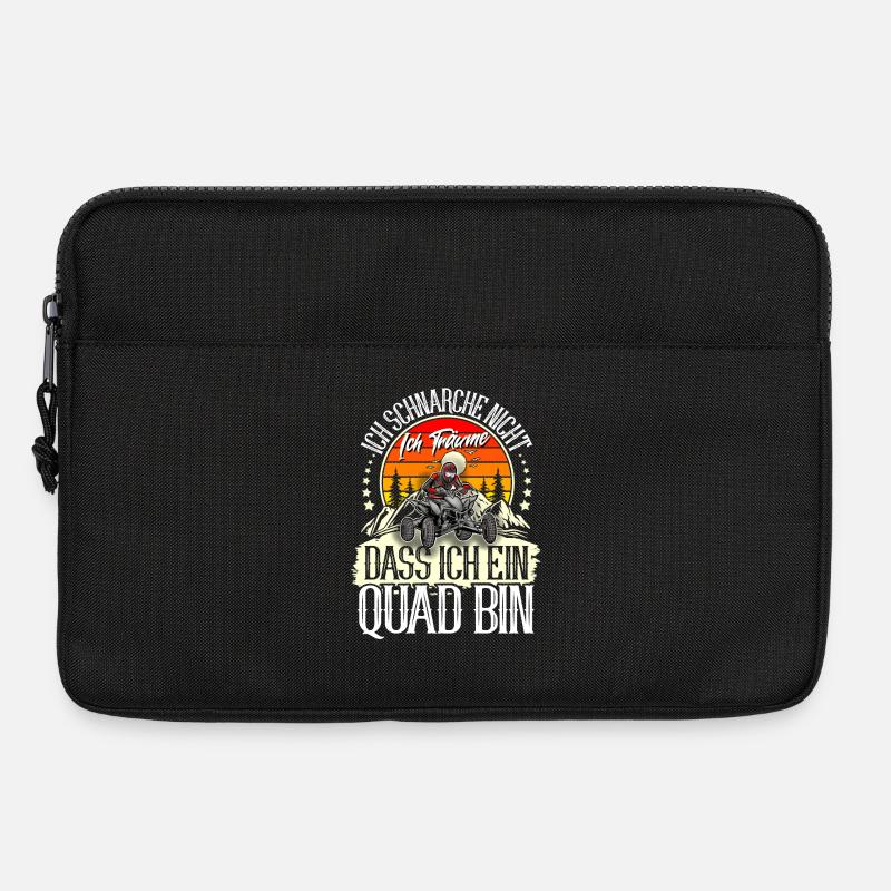 Quad ATV Offroad Quadfahrer - Laptoptasche 13" - Schwarz