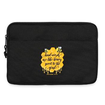 Christian Bible Quote Bees - Laptop bag 13" - black - Front
