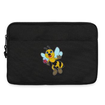 Bee Flower - Laptop bag 13" - black - Front